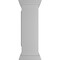 Ekena Millwork 12"W x 40"H Corner Newel Post with Panel, Flat Capital & Base Trim (Installation kit included) NWL12X40CPF0B0 - alternate 7